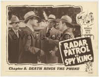 8j822 RADAR PATROL VS SPY KING chapter 8 LC 1949 Kirk Alyn by state trooper talking to bad guys!