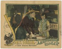 8j825 RAMBLING RANGER LC 1927 cowboy Jack Hoxie flirts with pretty Dorothy Gulliver in store!