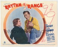 8j837 RHYTHM ON THE RANGE LC 1936 close up of Bing Crosby serenading cult star Frances Farmer!