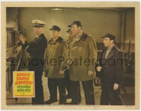 8j842 ROGER TOUHY GANGSTER LC 1944 Preston Foster & men watch police captain remove lock!