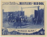 8j847 RUSTLERS OF RED DOG chapter 5 LC 1935 Native American Indians storming fort, Buried Alive!