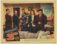 8j869 SHADOWS IN THE NIGHT LC 1944 Crime Doctor Warner Baxter, Norris, Matthews, Nina Foch & more!