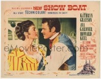 8j873 SHOW BOAT LC #4 1951 extreme close up of sexy Ava Gardner & Robert Sterling!