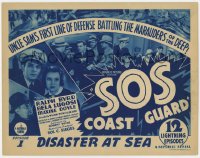 8j288 SOS COAST GUARD chapter 1 TC 1937 Ralph Byrd & Maxine Doyle vs Bela Lugosi, Disaster at Sea!