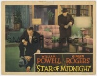 8j893 STAR OF MIDNIGHT LC R1939 William Powell and Gene Lockhart find man passed out on floor!