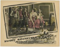 8j910 TANGLED HERDS LC 1926 cowboy hero Buddy Roosevelt in a rough riding romance!