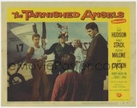 8j912 TARNISHED ANGELS LC #3 1958 Rock Hudson, Robert Stack, Dorothy Malone & Jack Carson by plane!