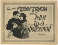 8j306 TELL IT TO A POLICEMAN TC 1924 Glenn Tryon, Olive Borden was wild about uniforms, very rare!