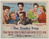 8j308 TENDER TRAP TC 1955 gentleman Frank Sinatra prefers girls like Debbie Reynolds & Celeste Holm