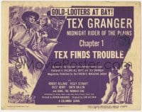 8j314 TEX GRANGER chapter 1 TC 1947 Columbia serial, Tex Finds Trouble, gold-looters at bay!