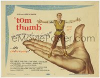 8j329 TOM THUMB TC 1958 George Pal, great art of tiny Russ Tamblyn by Reynold Brown!