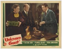8j964 UNKNOWN GUEST LC 1943 Nora Cecil takes lock box away from Victor Jory with fireplace poker!