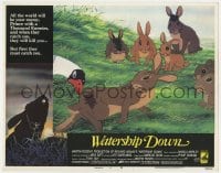 8j972 WATERSHIP DOWN LC #8 1978 based on Richard Adams' best seller, cartoon rabbits!