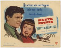 8j352 WINTER MEETING TC 1948 Bette Davis was never happier next to the man she loves, Jim Davis!