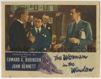 8j991 WOMAN IN THE WINDOW LC 1944 Fritz Lang, Edward G. Robinson & Raymond Massey have a phonecall!