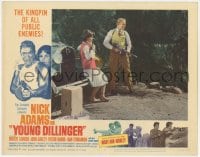 8j999 YOUNG DILLINGER LC #3 1965 gangster Nick Adams with Tommy gun & Mary Ann Mobley by car!