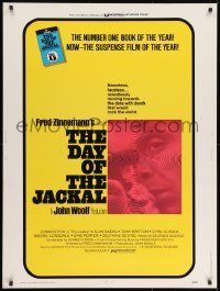 8k019 DAY OF THE JACKAL 30x40 1973 Fred Zinnemann assassination classic, master killer Edward Fox!