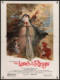 8k038 LORD OF THE RINGS 30x40 1978 classic J.R.R. Tolkien novel, cool different art!