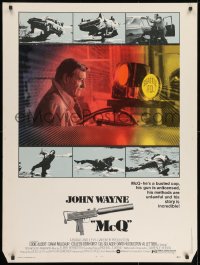 8k045 McQ 30x40 1974 John Sturges, John Wayne is a busted cop with an unlicensed gun!