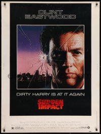 8k069 SUDDEN IMPACT 30x40 1983 Clint Eastwood is at it again as Dirty Harry, great image!