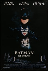 8k600 BATMAN RETURNS 1sh 1992 Michael Keaton, Danny DeVito, Michelle Pfeiffer, Tim Burton!