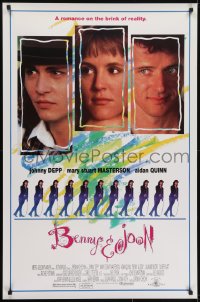 8k607 BENNY & JOON DS 1sh 1993 Johnny Depp, Mary Stuart Masterson, Quinn, romance on the brink!