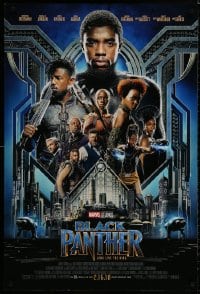 8k610 BLACK PANTHER advance DS 1sh 2018 Chadwick Boseman in the title role as T'Challa and top cast!
