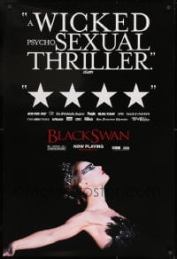 8k613 BLACK SWAN DS 1sh 2010 wonderful image of ballet dancer Natalie Portman!