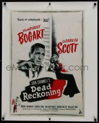 8k302 DEAD RECKONING 24x30 commercial poster 1980s Humphrey Bogart w/super sexy Lizabeth Scott!