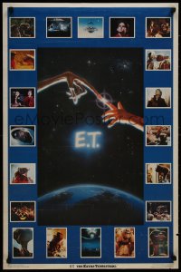 8k307 E.T. THE EXTRA TERRESTRIAL 23x35 commercial poster 1982 Barrymore, Spielberg, great images!