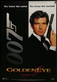 8k320 GOLDENEYE 27x39 Dutch commercial poster 1995 Pierce Brosnan as James Bond, you know the number!