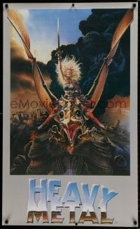 8k324 HEAVY METAL 24x40 commercial poster 1980s classic, wild Chris Achilleos fantasy art!