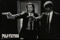 8k361 PULP FICTION 24x36 commercial poster 2007 Tarantino, Jules and Vincent with guns drawn!
