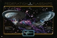 8k375 STAR TREK Federation flagships style 27x36 commercial poster 1998 Roddenberry