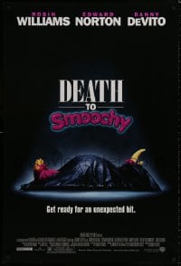 8k651 DEATH TO SMOOCHY DS 1sh 2002 Robin Williams, Edward Norton, Danny DeVito, wacky image!