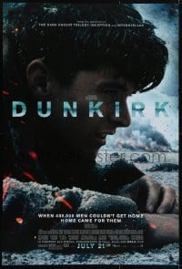 8k667 DUNKIRK advance DS 1sh 2017 Christopher Nolan, Tom Hardy, Murphy, different close-up!