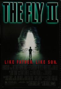 8k689 FLY II 1sh 1989 Eric Stoltz, Daphne Zuniga, like father, like son, horror sequel, Mahon art
