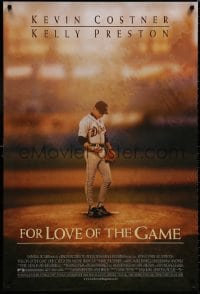 8k692 FOR LOVE OF THE GAME DS 1sh 1999 Sam Raimi, great image of baseball pitcher Kevin Costner!