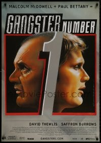 8k696 GANGSTER NUMBER 1 DS 1sh 2002 art of Malcolm McDowell & Paul Bettany by Castle & Kaplan!