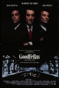 8k712 GOODFELLAS 1sh 1990 Robert De Niro, Joe Pesci, Ray Liotta, Martin Scorsese classic!