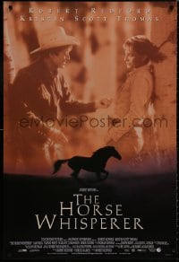 8k732 HORSE WHISPERER int'l DS 1sh 1998 star & director Robert Redford, cool running horse image!