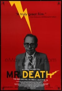 8k802 MR. DEATH 1sh 1999 The Rise and Fall of Fred A. Leuchter, Jr., Holocaust denier, red style!