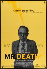 8k803 MR. DEATH 1sh 1999 The Rise and Fall of Fred A. Leuchter, Jr., Holocaust denier, yellow!