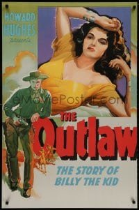 8k092 OUTLAW S2 recreation 1sh 2000 best artwork of sexy Jane Russell & Jack Buetel, Howard Hughes!