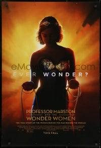 8k836 PROFESSOR MARSTON & THE WONDER WOMEN advance DS 1sh 2017 the creation of Wonder Woman!