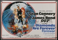 8k416 DIAMONDS ARE FOREVER 27x40 English REPRO poster 1980s Connery as James Bond 007 by McGinnis!