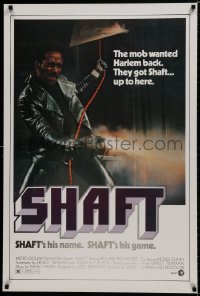 8k426 SHAFT 27x40 REPRO poster 1980s Richard Roundtree, hotter than Bond, cooler than Bullitt