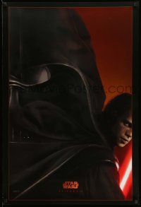 8k857 REVENGE OF THE SITH style A teaser DS 1sh 2005 Star Wars Episode III, great image of Darth Vader!