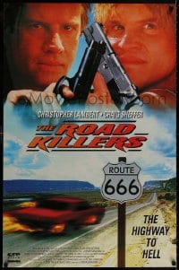 8k207 ROAD KILLERS 25x38 video poster 1994 Christopher Lambert, Craig Sheffer, Arquette, Brolin!