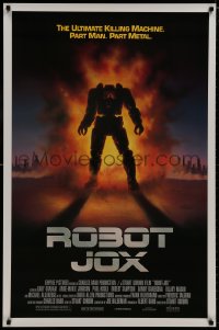 8k862 ROBOT JOX 1sh 1990 mech robot fighting, the ultimate killing machine, part man, part metal!